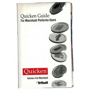 Intuit Quicken Users Guide Version 4 for Macintosh Performa Users